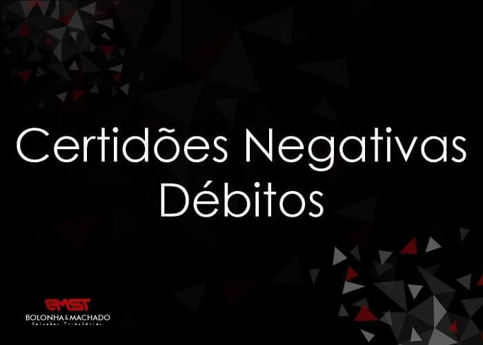 Certidões Negativas Débitos